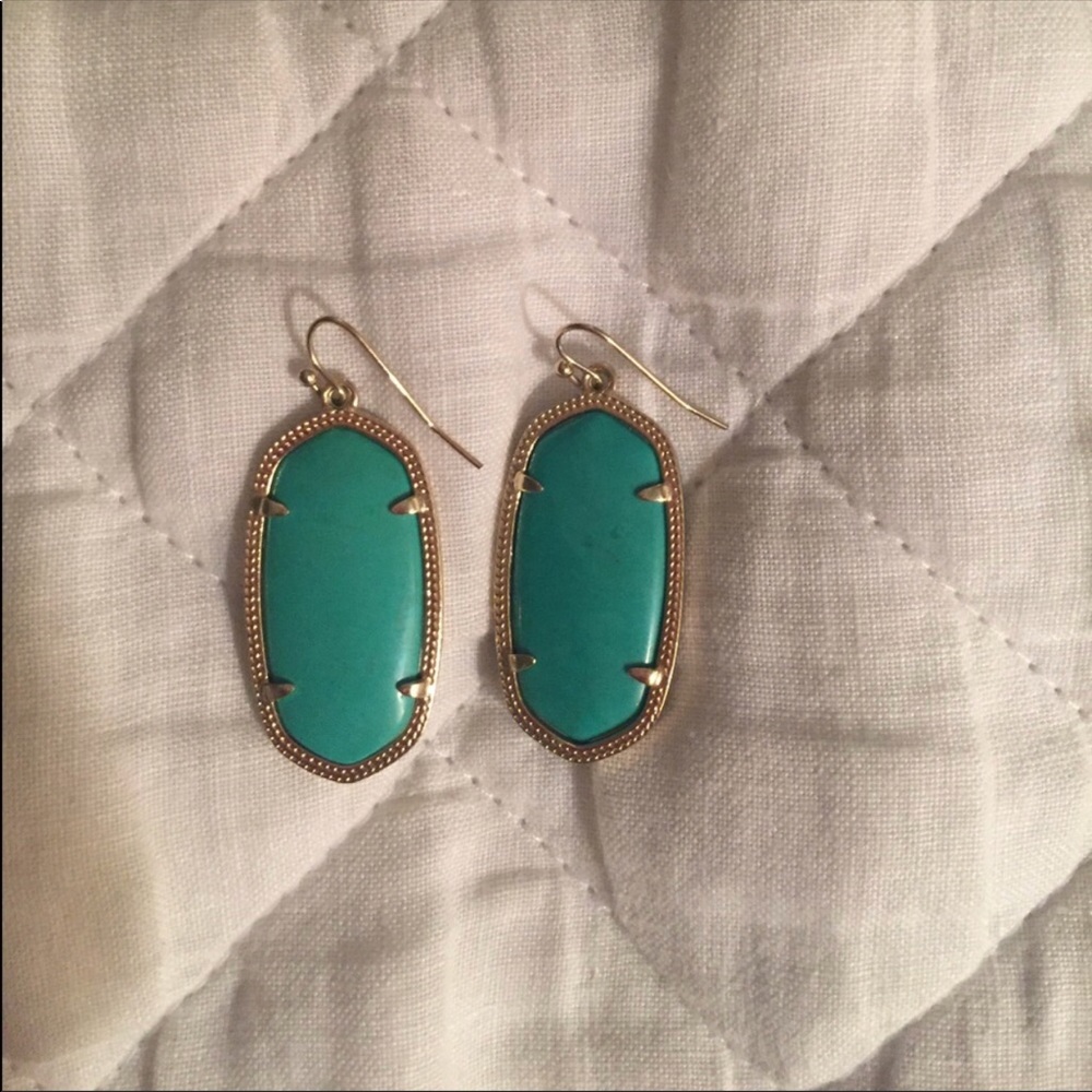 Kendra Scott Aqua ELLE earrings